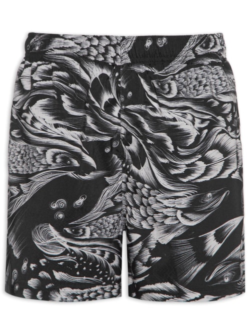 Short Masculino Beach Pirarucu – Preto