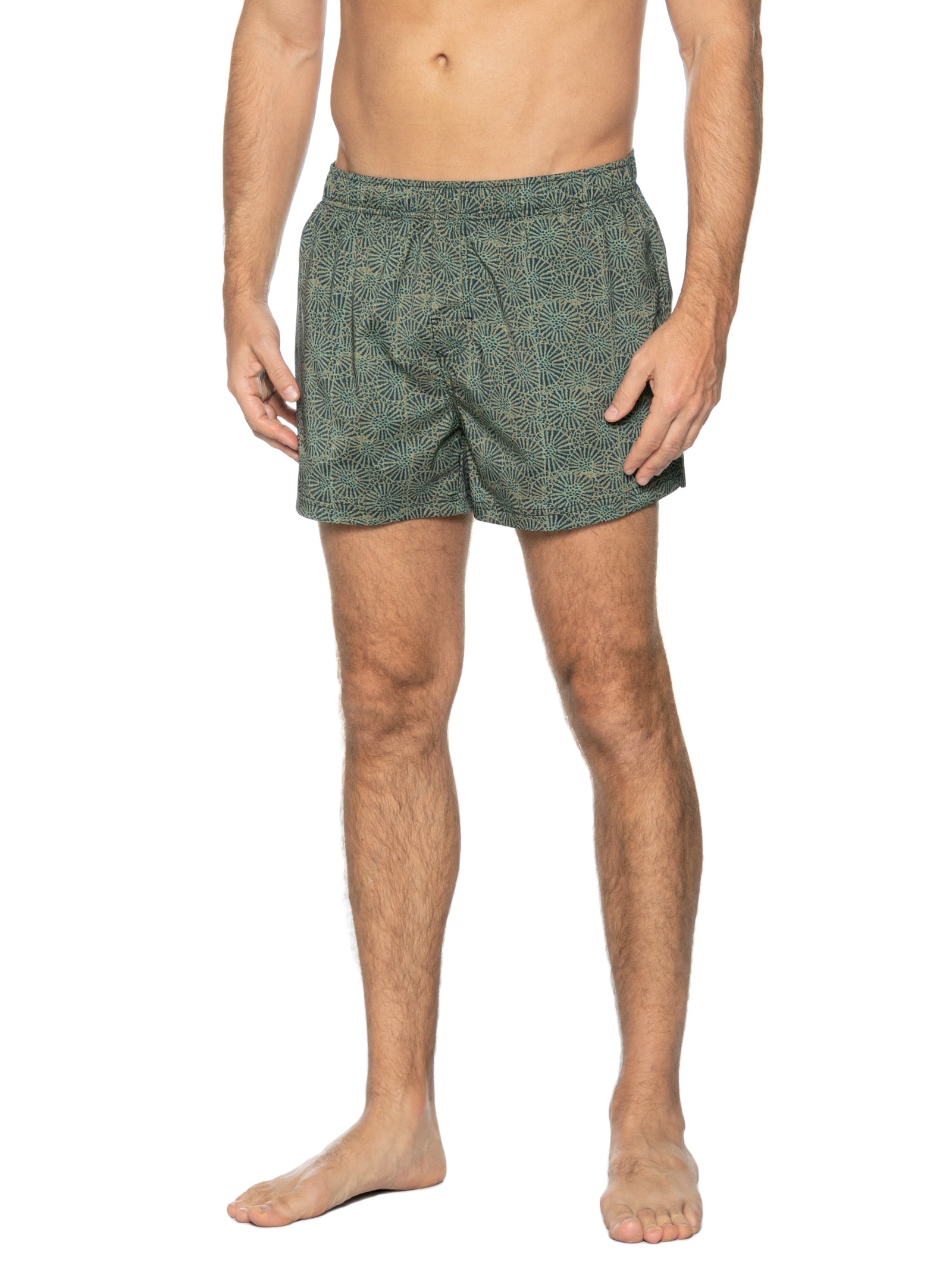 Osklen - Short Masculino Beach Vintage Coral - Verde