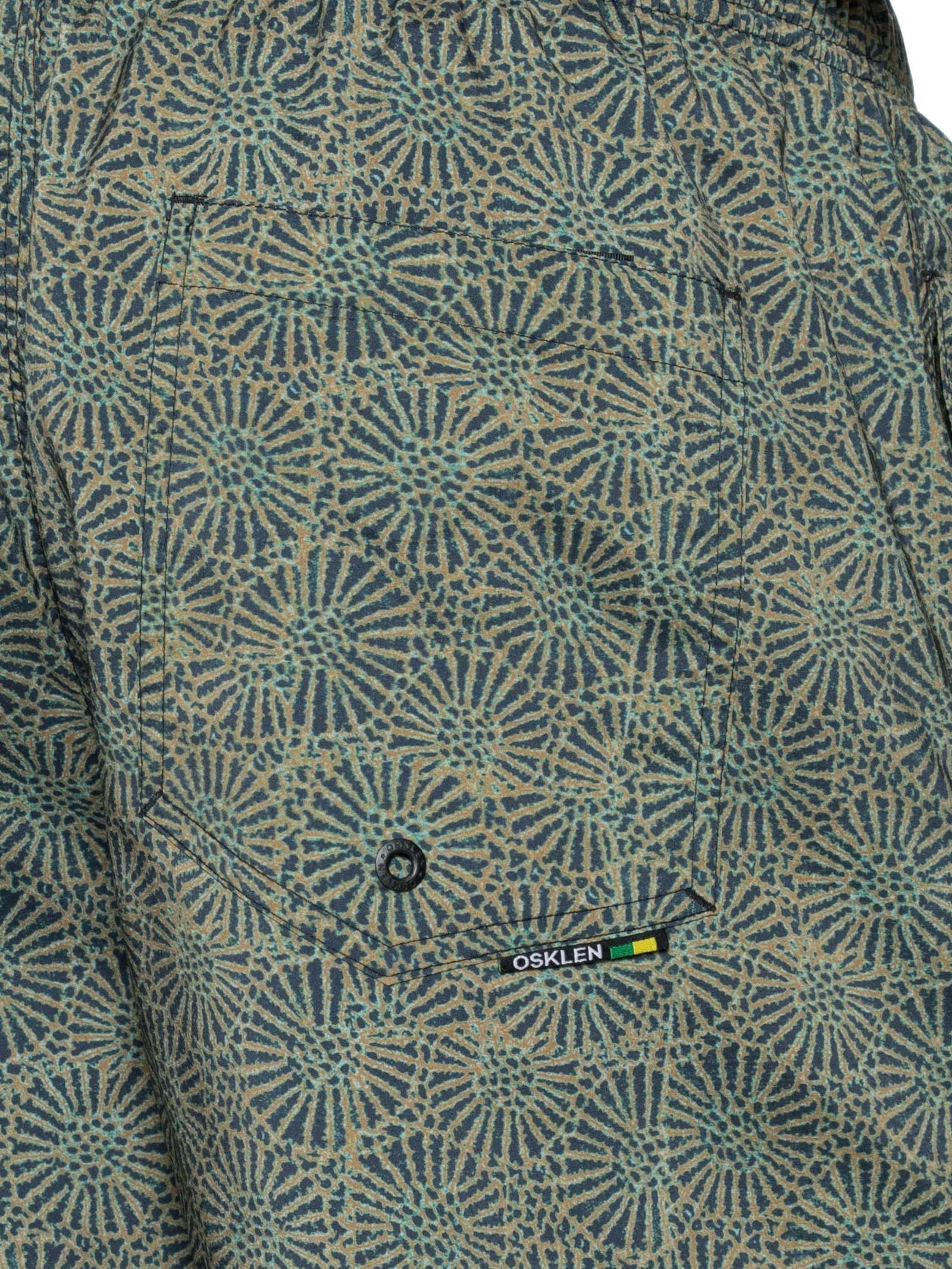 Short Masculino Beach Vintage Coral Verde Osklen