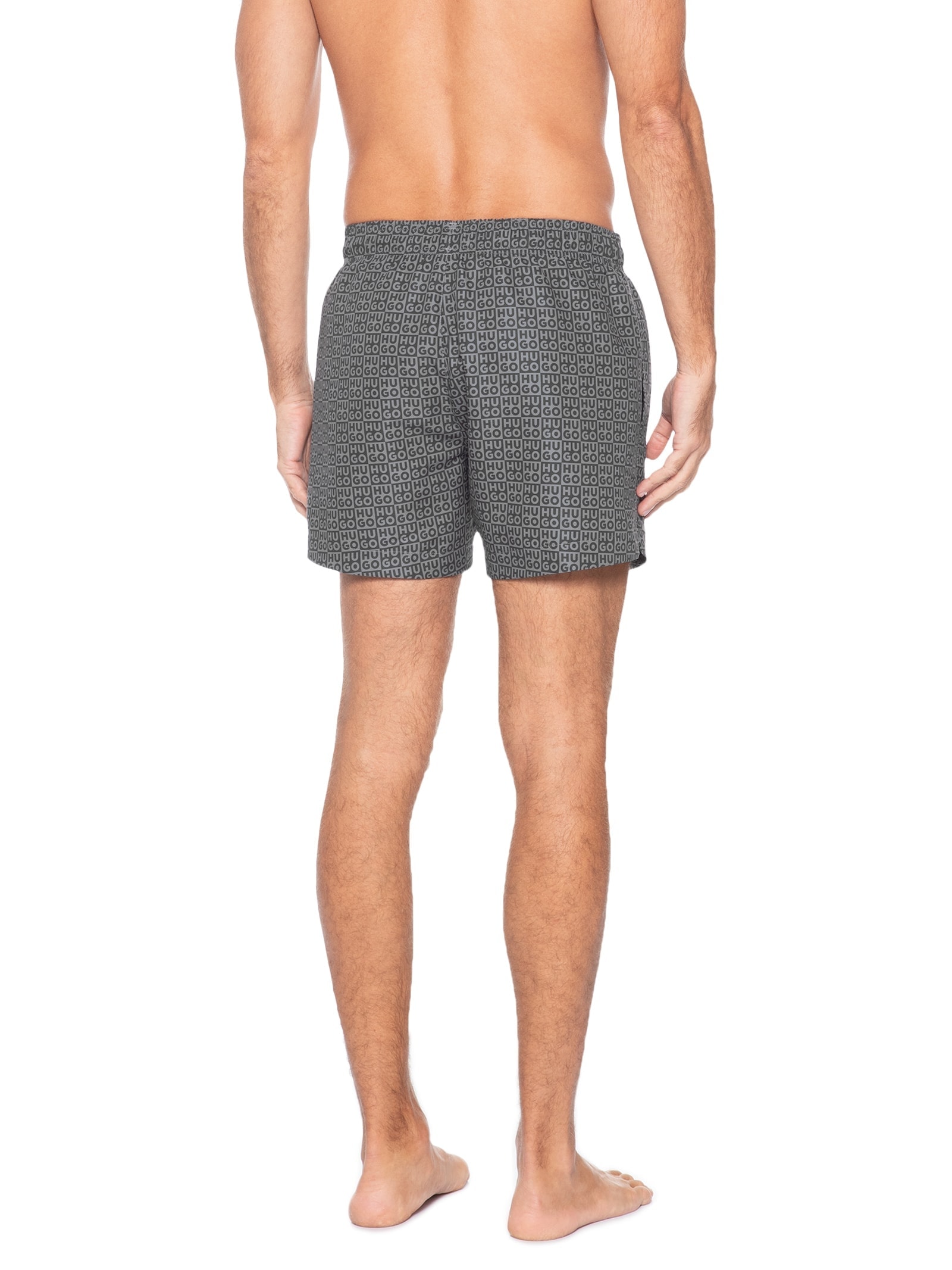 Short Masculino Beachwear Aaron Swim Preto Hugo
