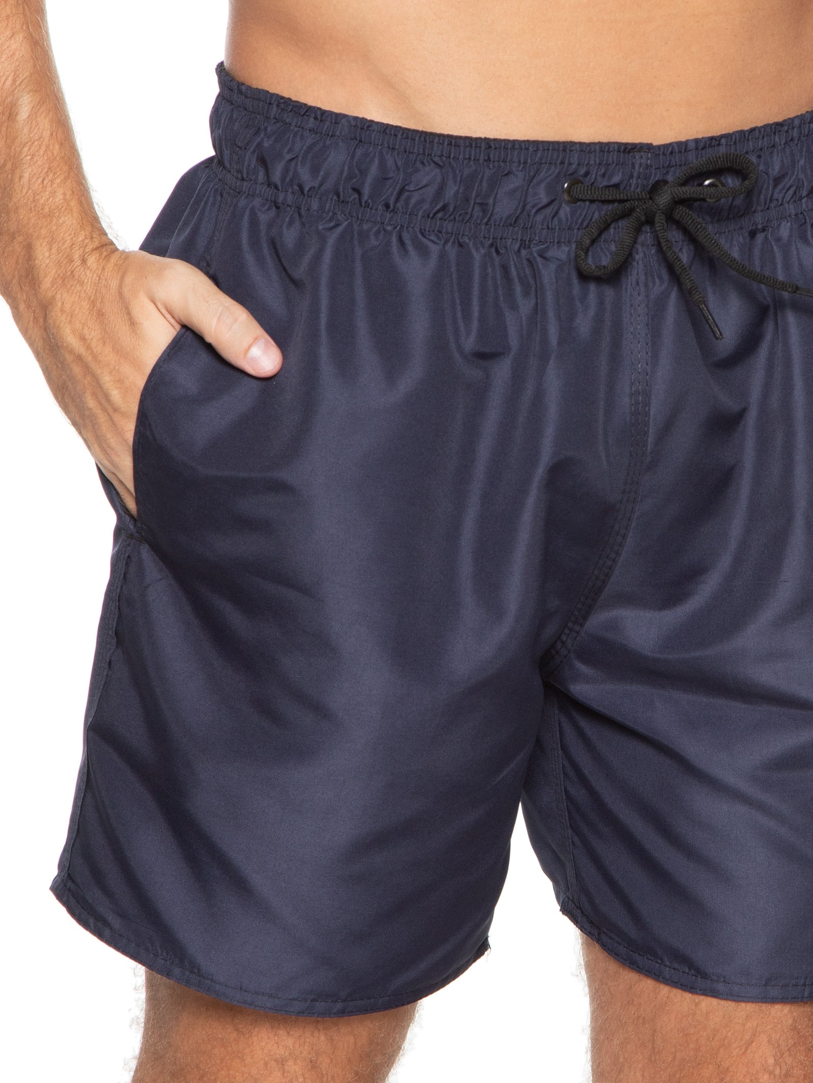 Short Masculino Beachwear Básico Azul Basiq Men