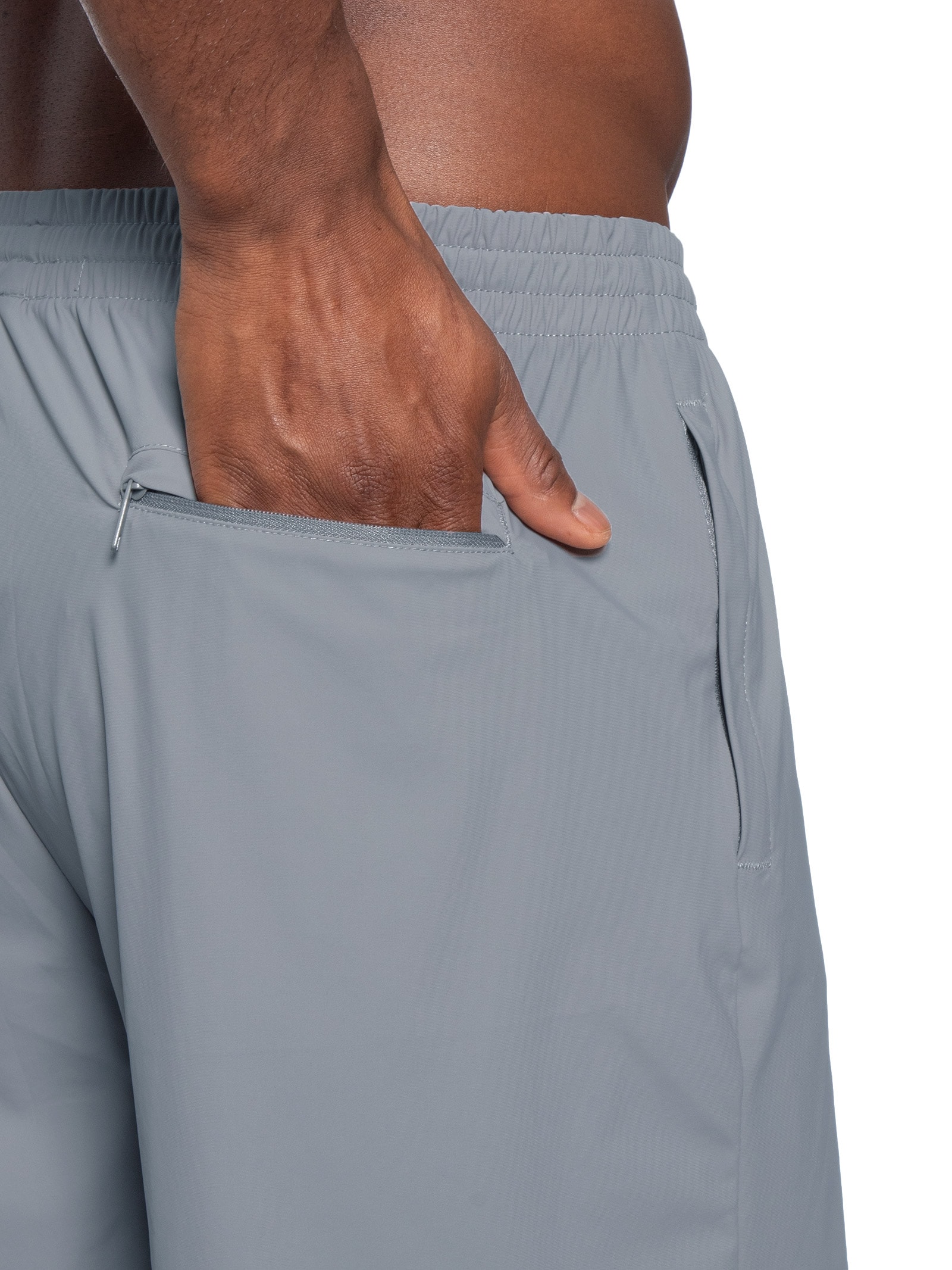 Short Masculino Beachwear Básico Cinza '2 Essential