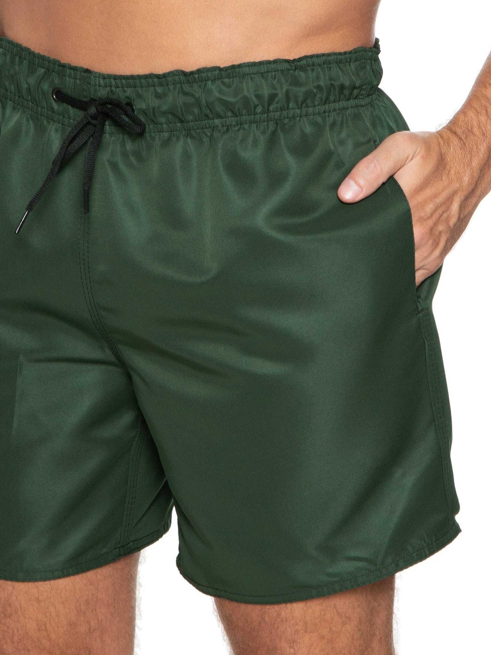 Short Masculino Beachwear Básico Verde Basiq Men