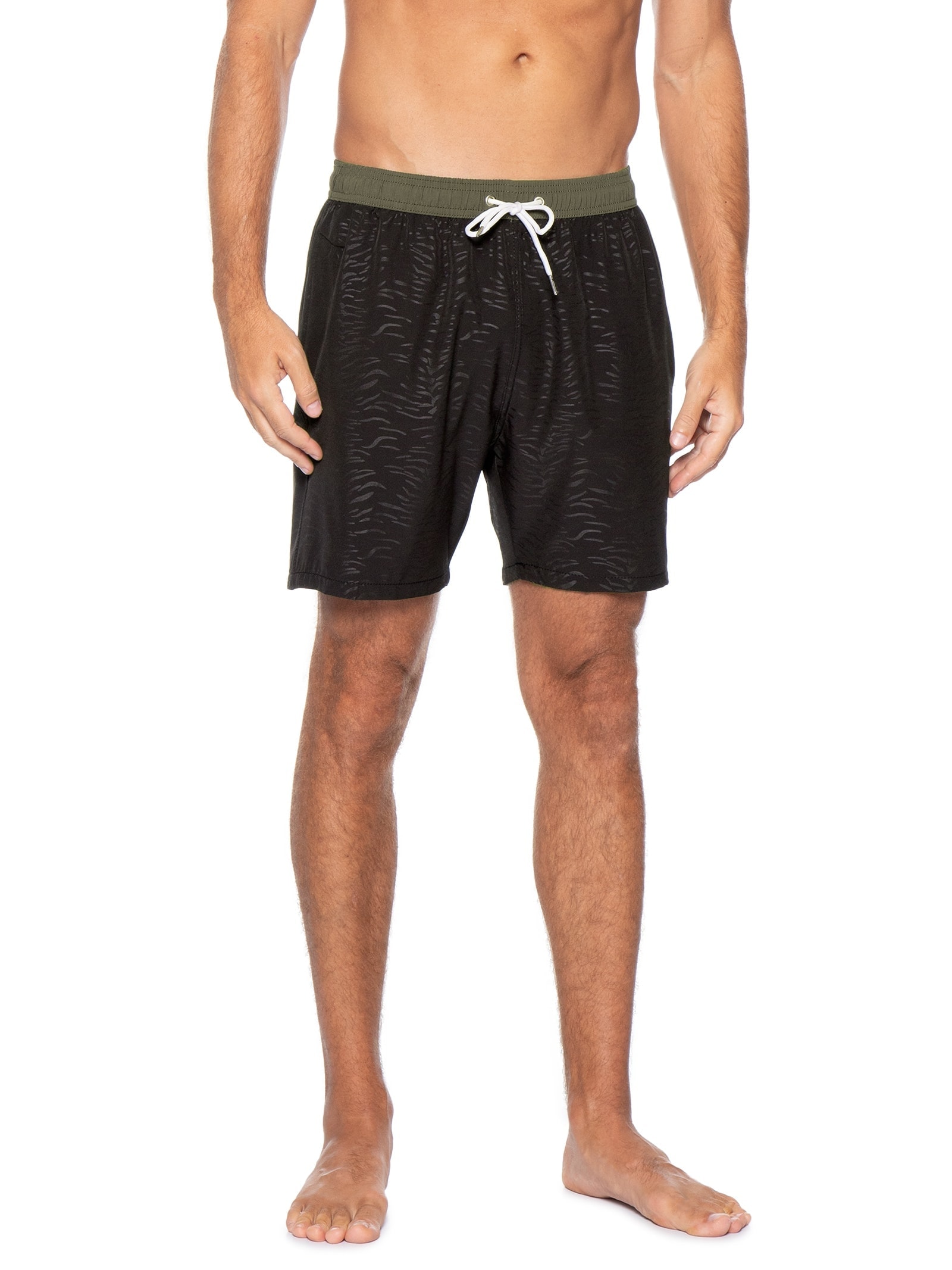Short Masculino Beachwear Cós Color Preto Basiq Men