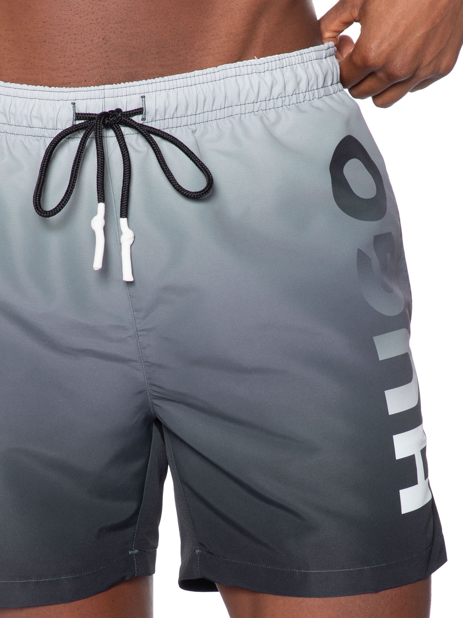 Short Masculino Beachwear Degradê Ray Branco Hugo