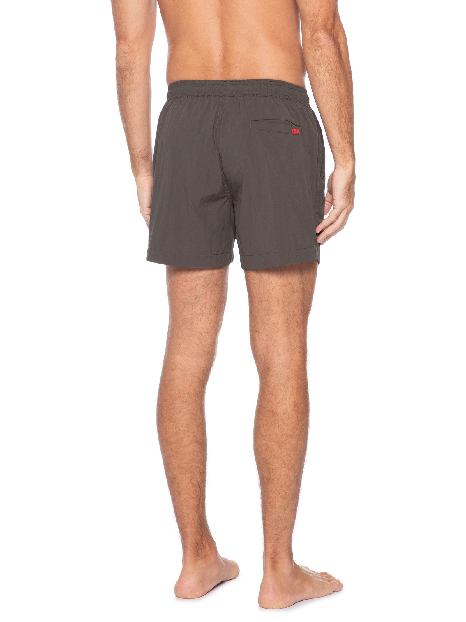 Short Masculino Beachwear Dominica Marrom Hugo