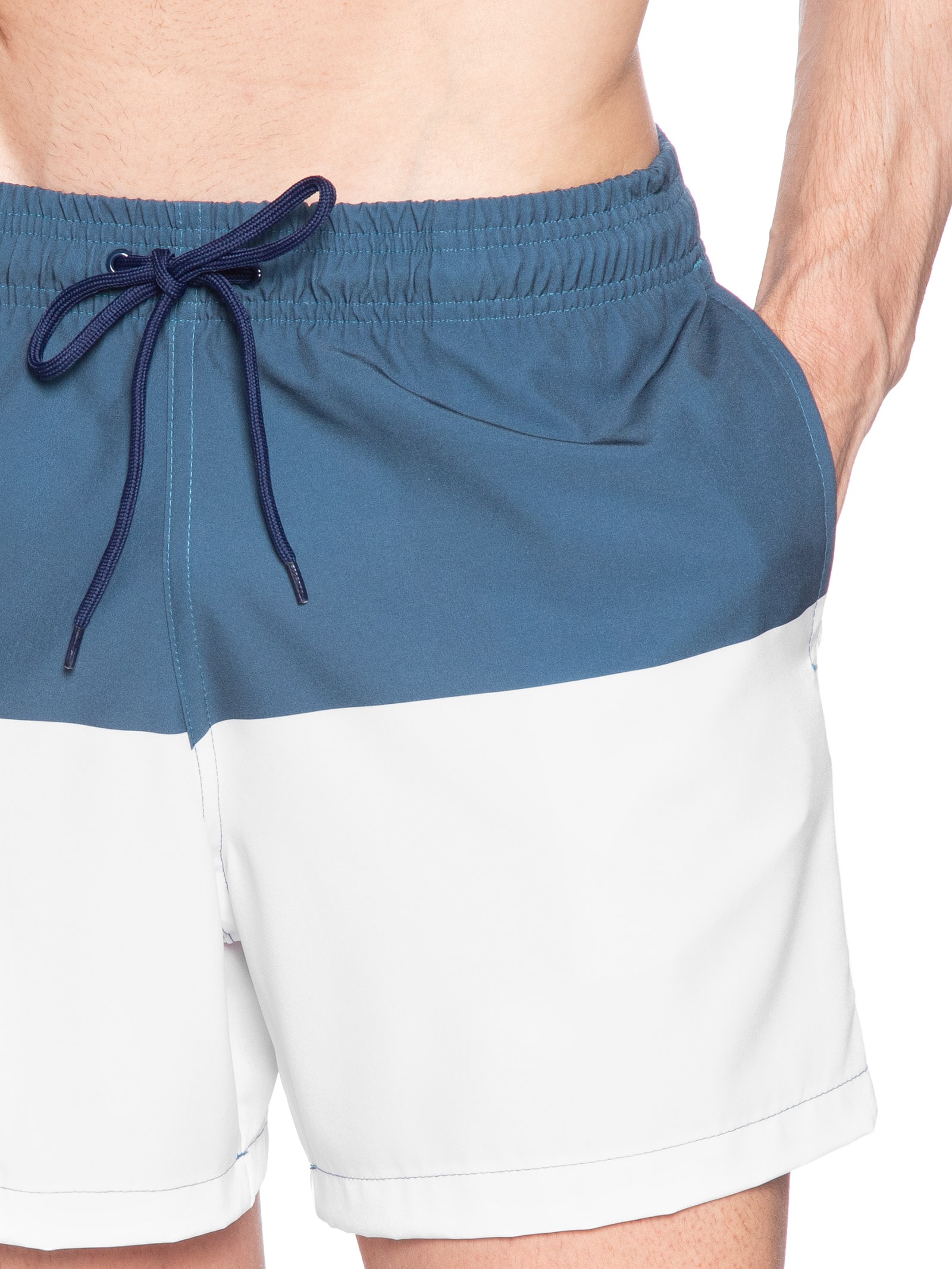 Short Masculino Beachwear Duas Cores Azul Basiq Men