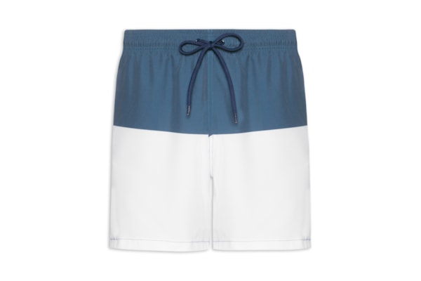Short Masculino Beachwear Duas Cores - Azul
