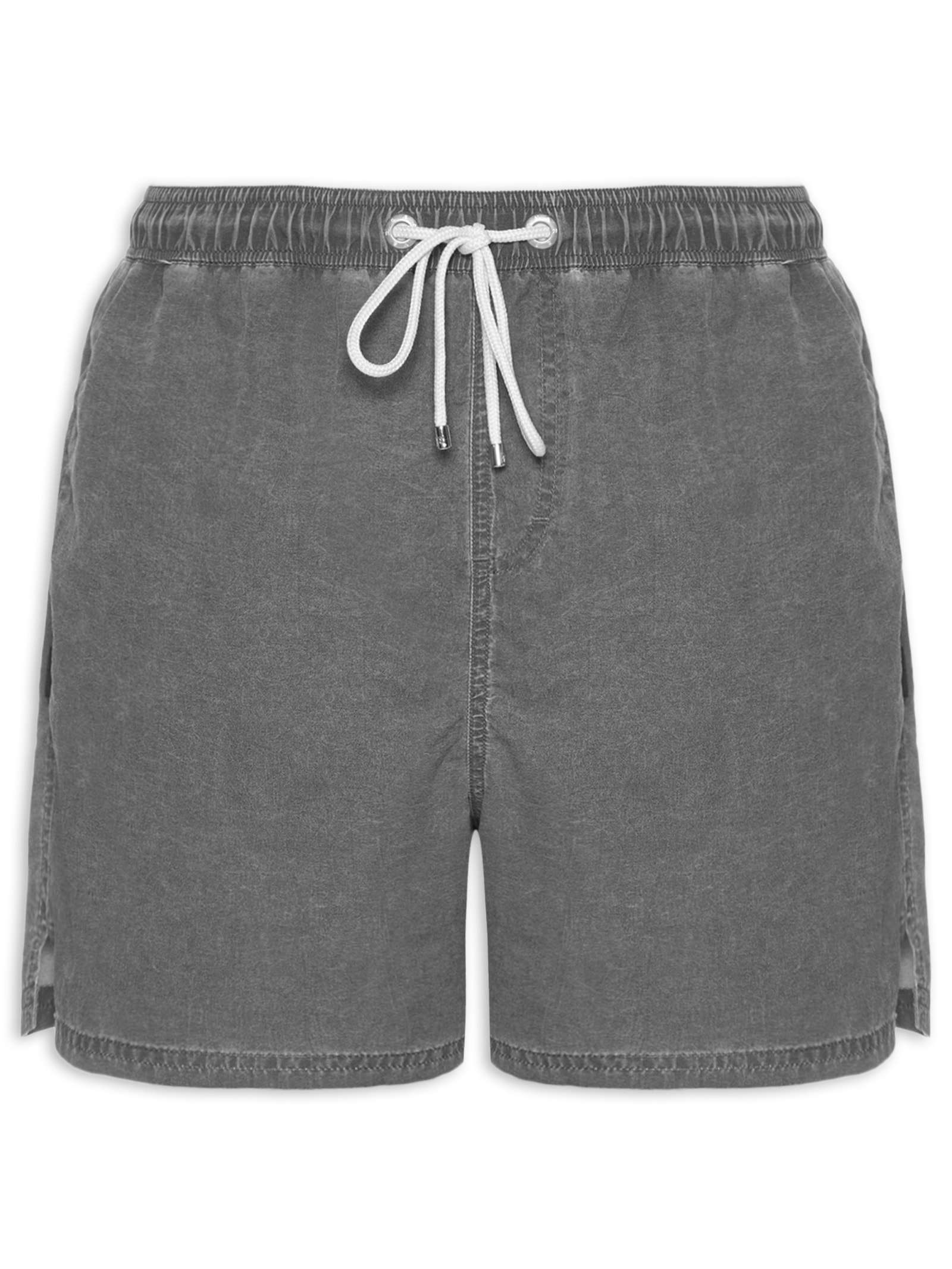 Short Masculino Beachwear Elástico Estonado Preto Reserva