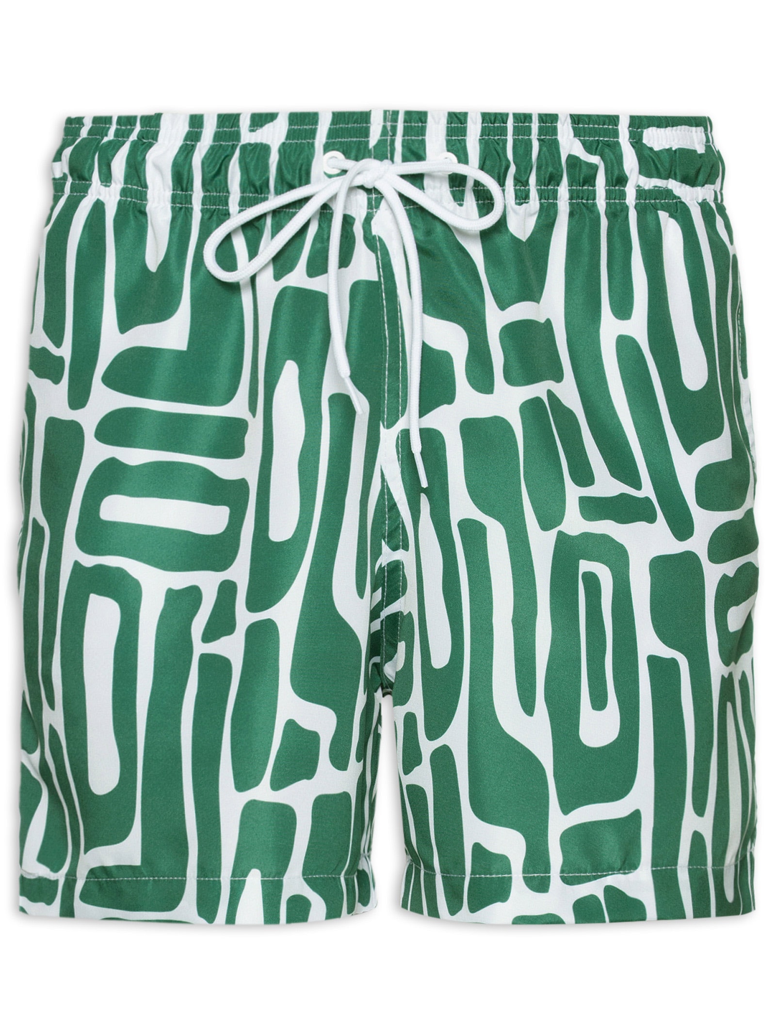 Short Masculino Beachwear Estampa Abstrata Verde '2 Essential