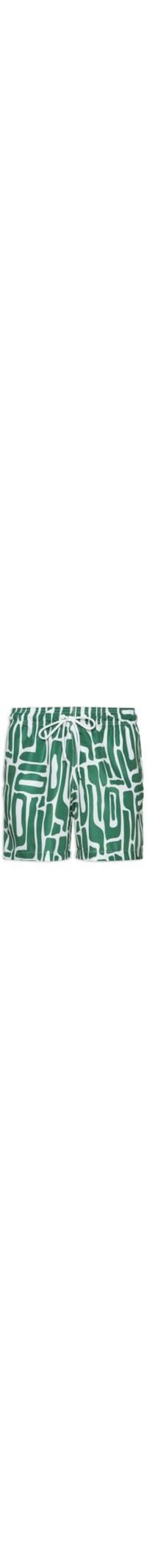 Short Masculino Beachwear Estampa Abstrata - Verde