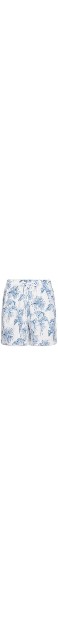 Short Masculino Beachwear Estampa Coqueiro - Branco
