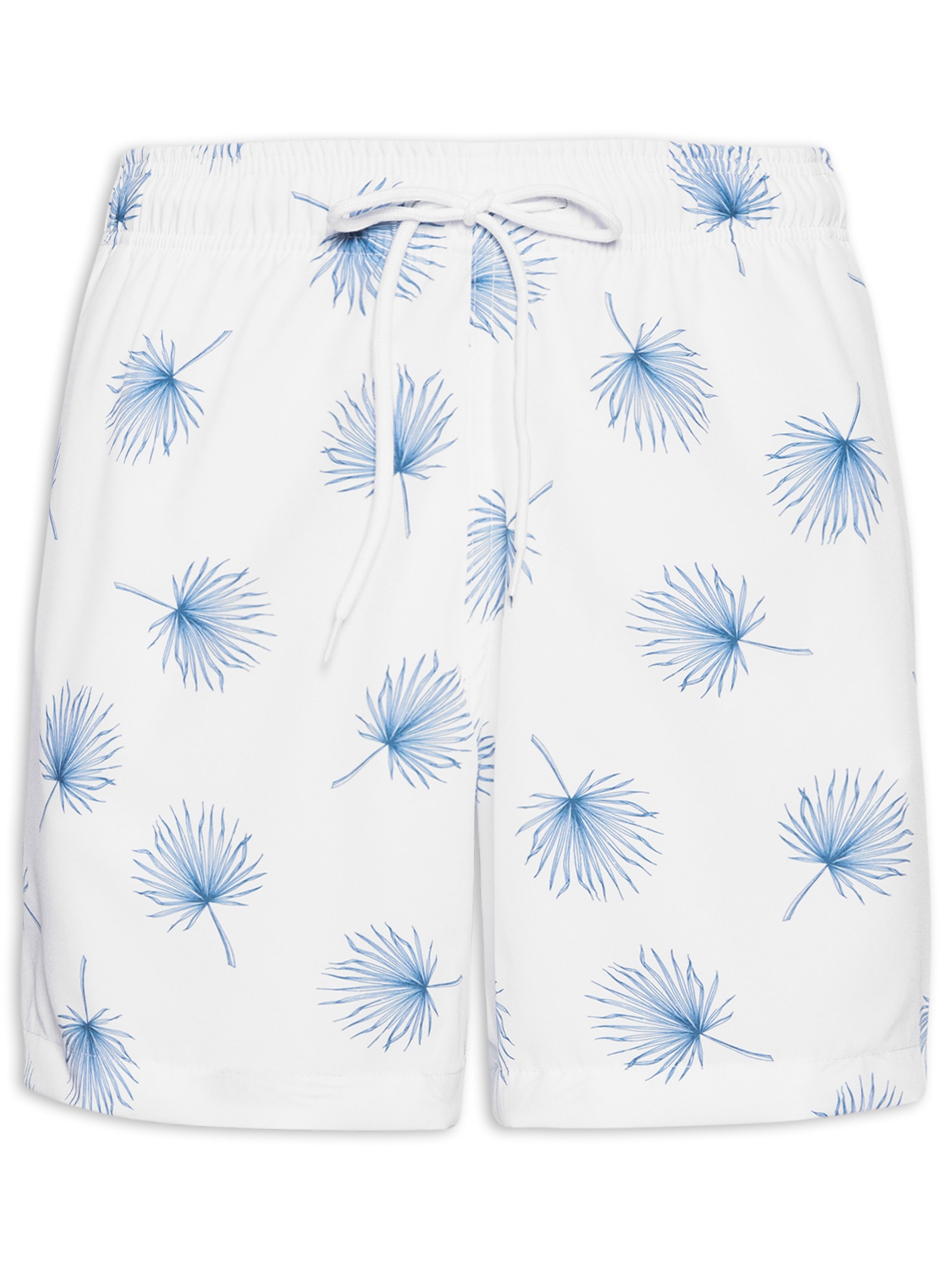 Short Masculino Beachwear Estampa Dente De Leão Branco Basiq Men