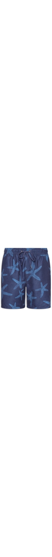 Short Masculino Beachwear Estampa Estrela do Mar - Azul