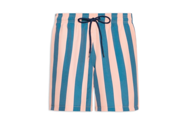 Short Masculino Beachwear Estampa Listra - Azul