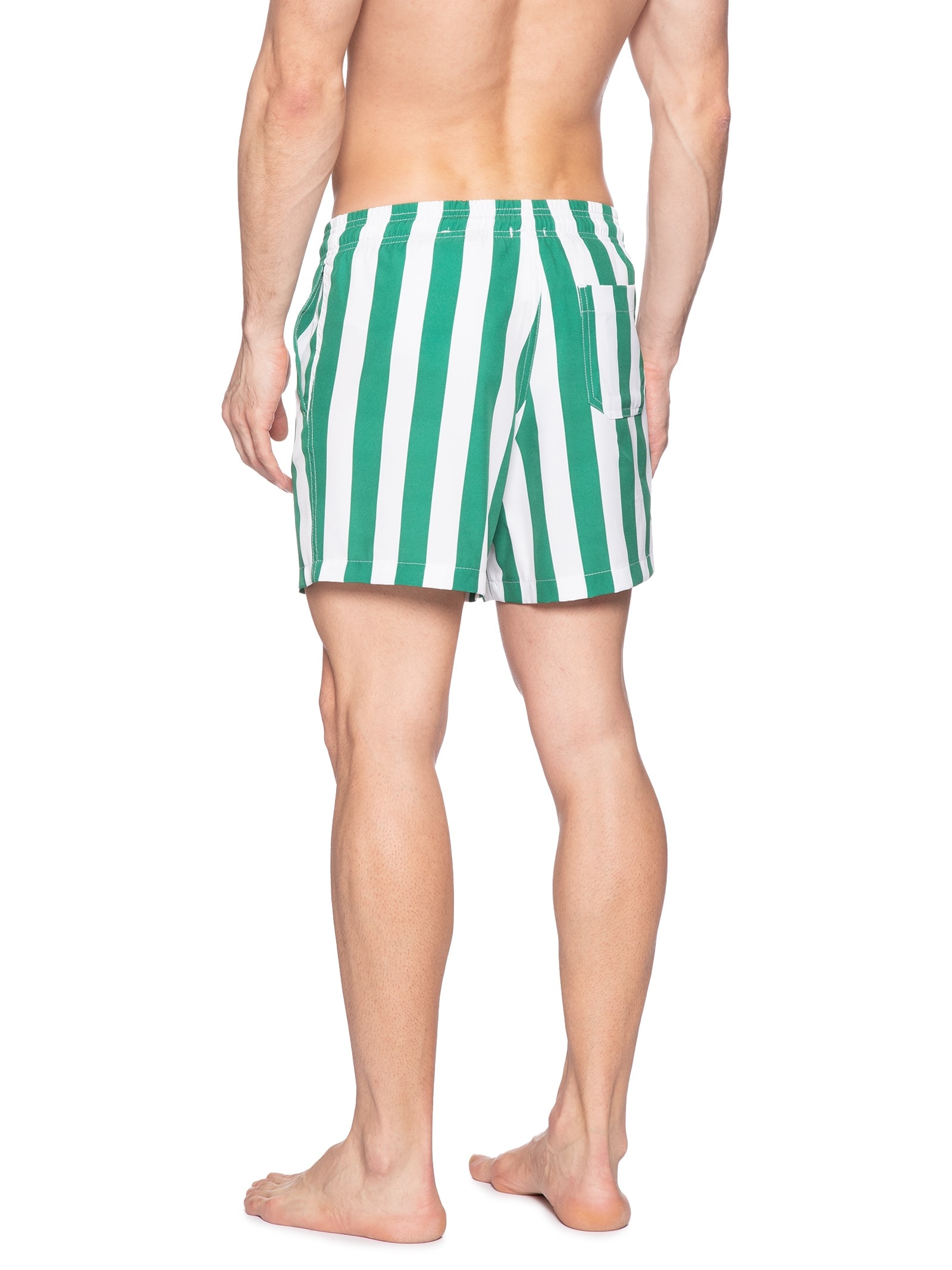 Short Masculino Beachwear Estampa Listra Verde Basiq Men