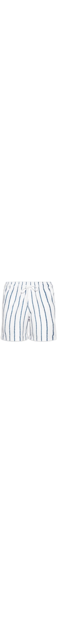 Short Masculino Beachwear Estampa Listras - Branco