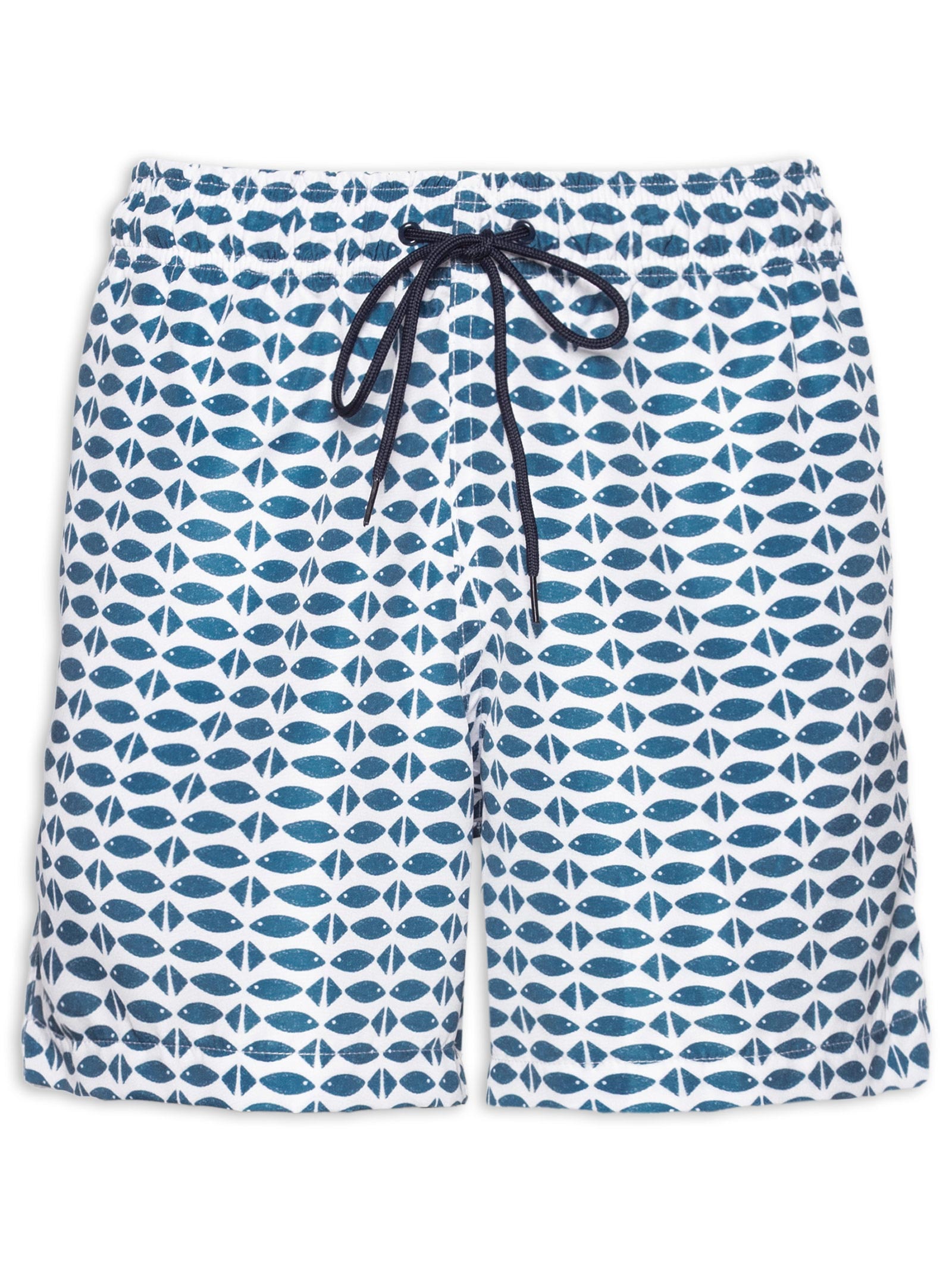 Short Masculino Beachwear Estampa Peixes Azul '2 Essential