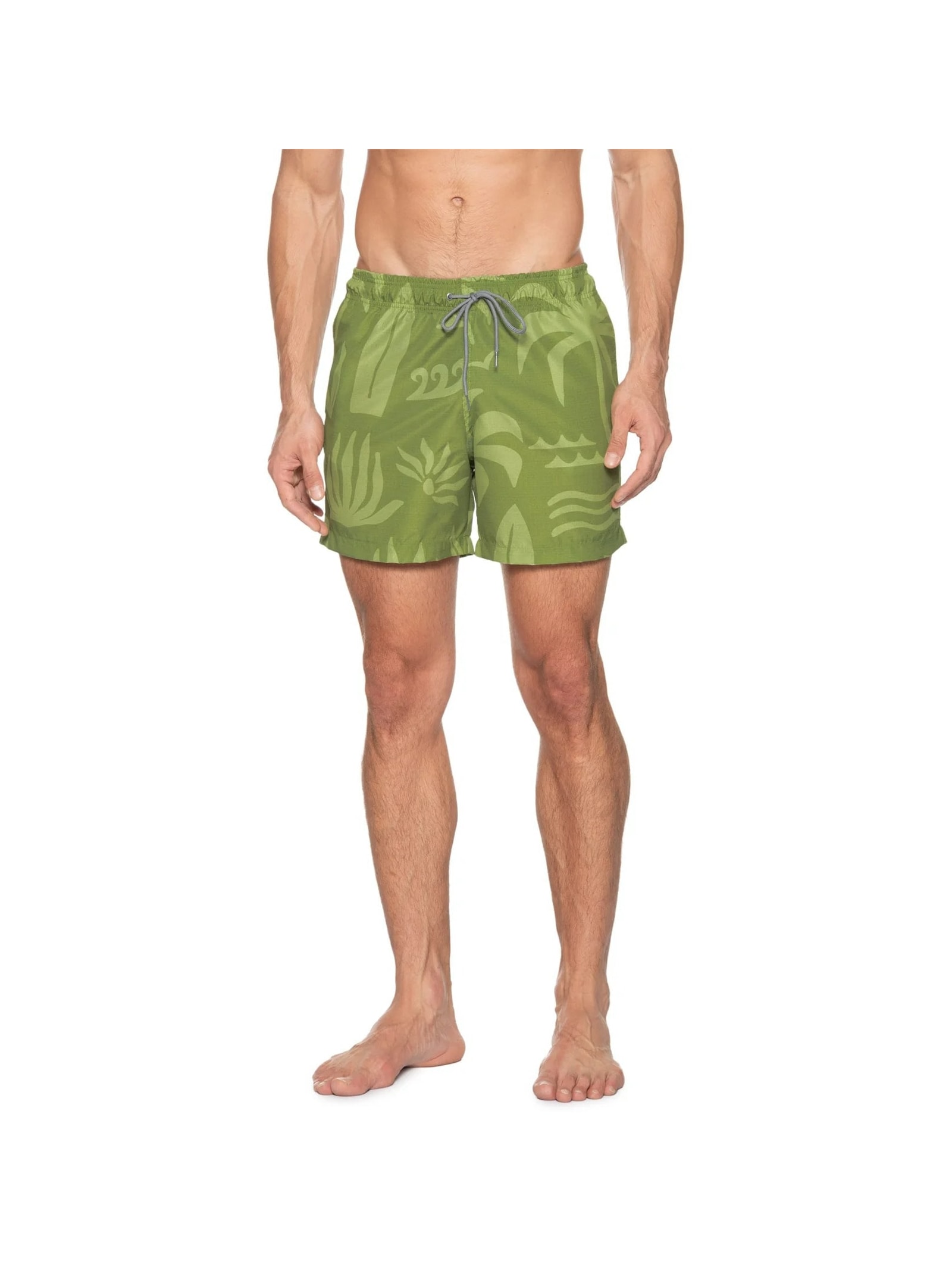 Short Masculino Beachwear Estampa Praia Verde '2 Essential
