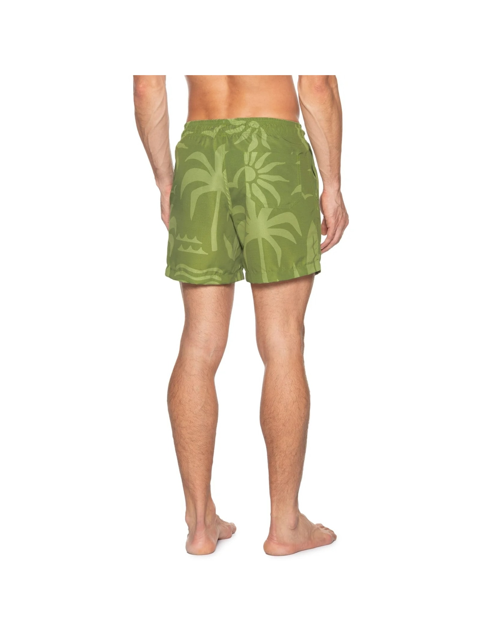 Short Masculino Beachwear Estampa Praia Verde '2 Essential