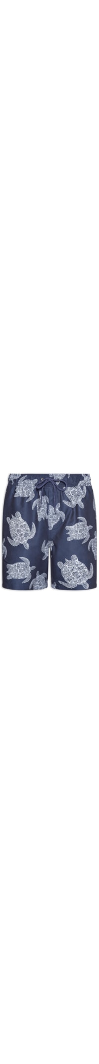 Short Masculino Beachwear Estampa Tartaruga - Azul