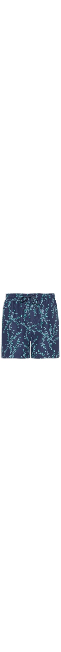 Short Masculino Beachwear Estampado - Azul