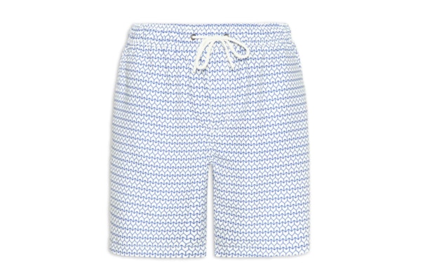Short Masculino Beachwear Estampado - Azul