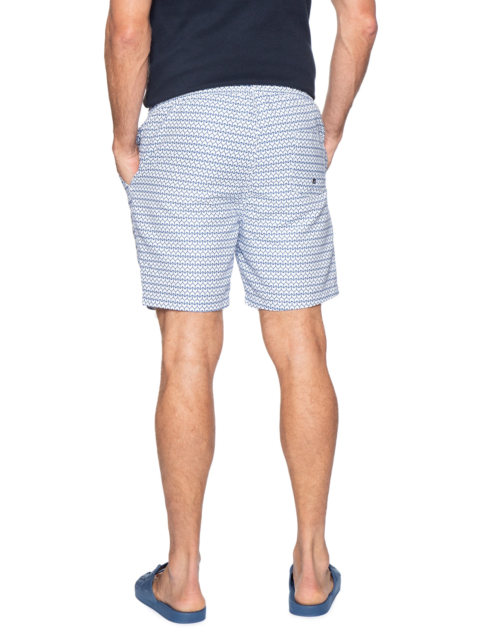 Short Masculino Beachwear Estampado Azul '2 Essential