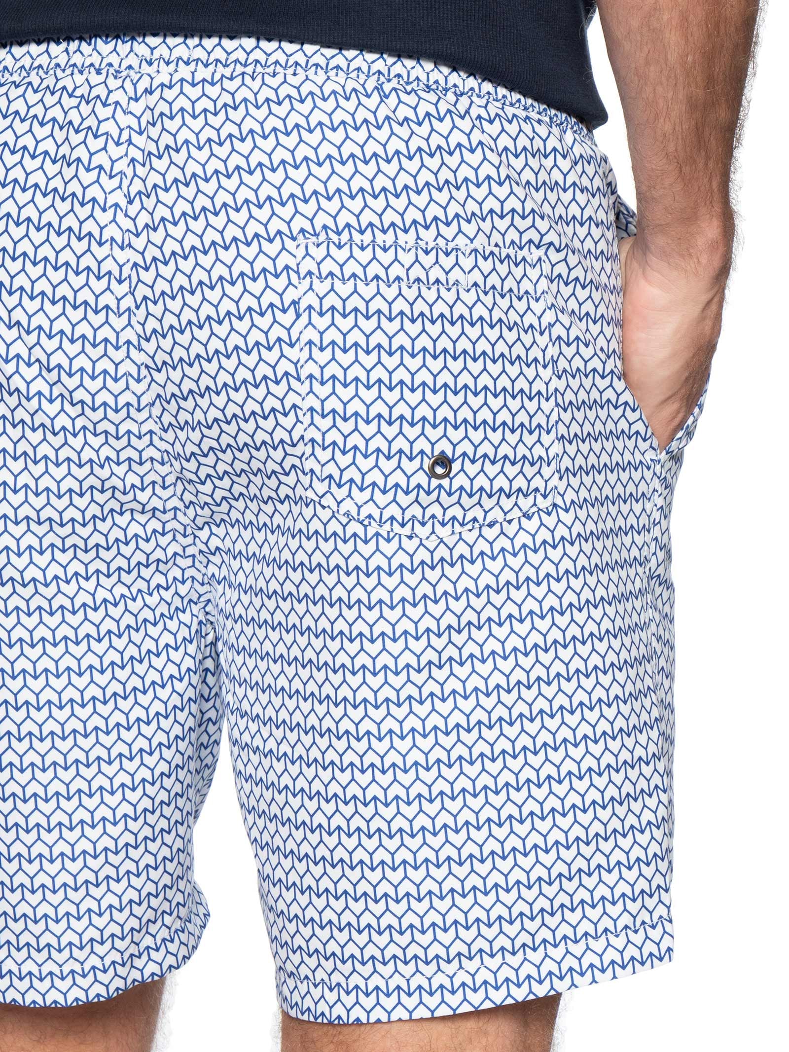 Short Masculino Beachwear Estampado Azul '2 Essential