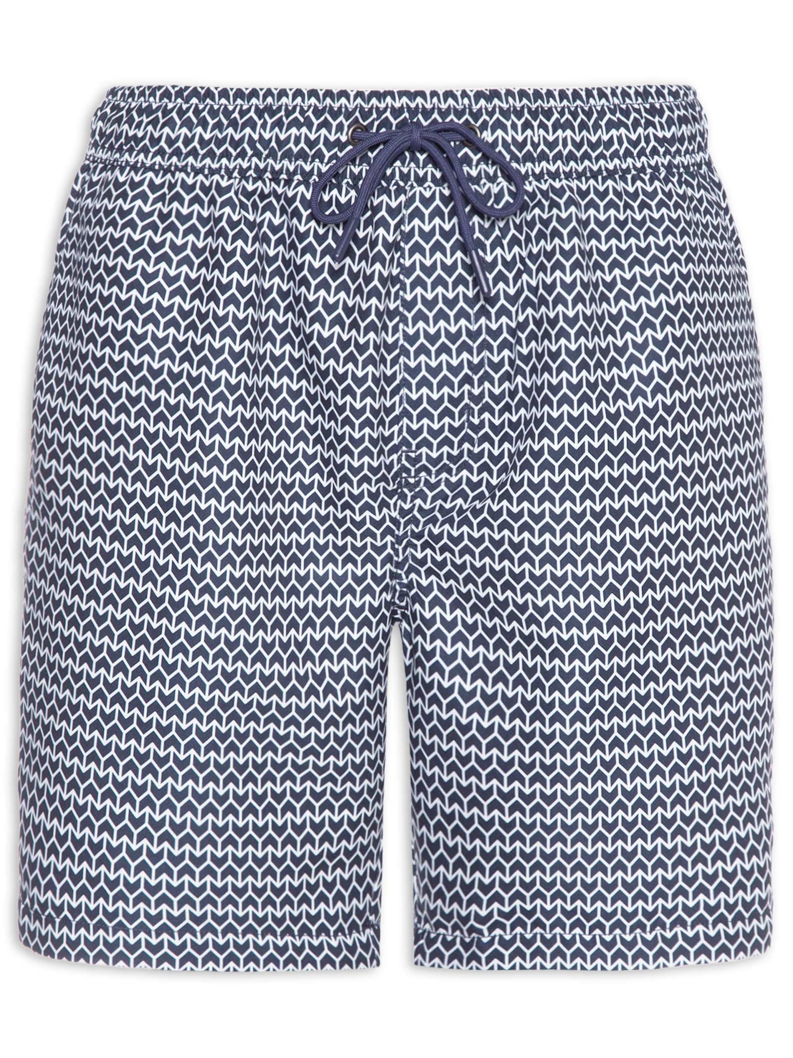 Short Masculino Beachwear Estampado Azul '2 Essential