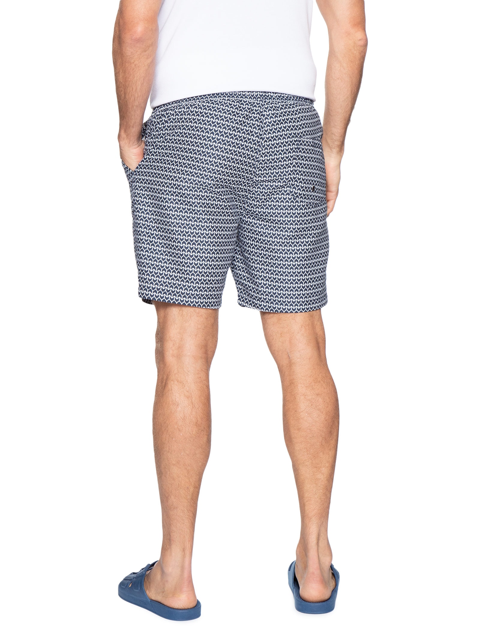 Short Masculino Beachwear Estampado Azul '2 Essential