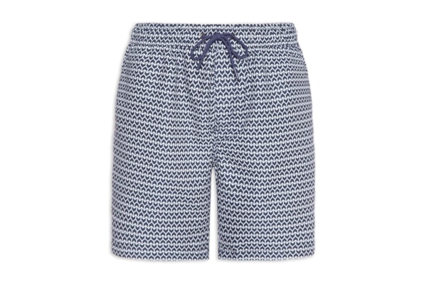 Short Masculino Beachwear Estampado - Azul