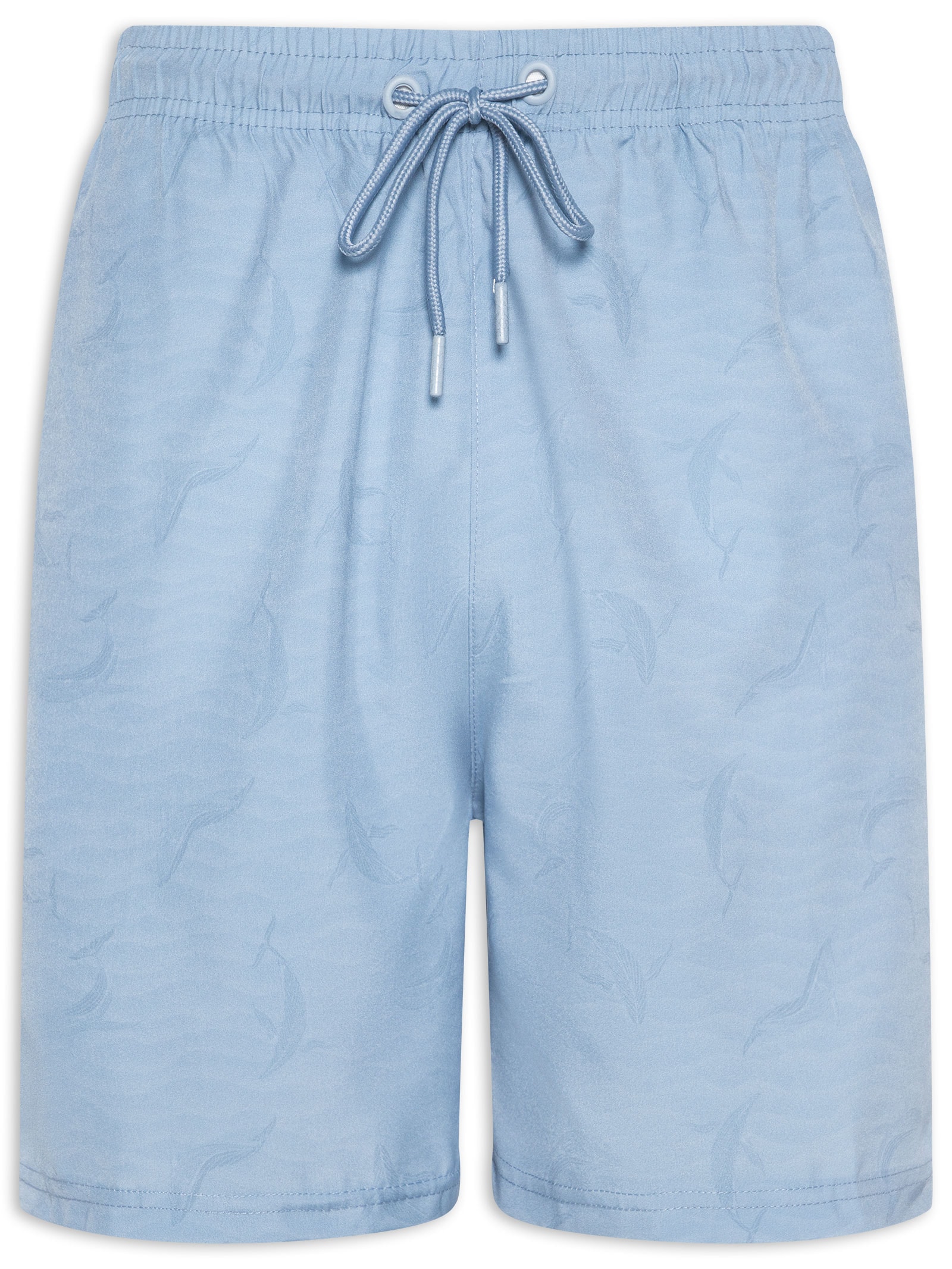 Short Masculino Beachwear Estampado Azul Basiq Men