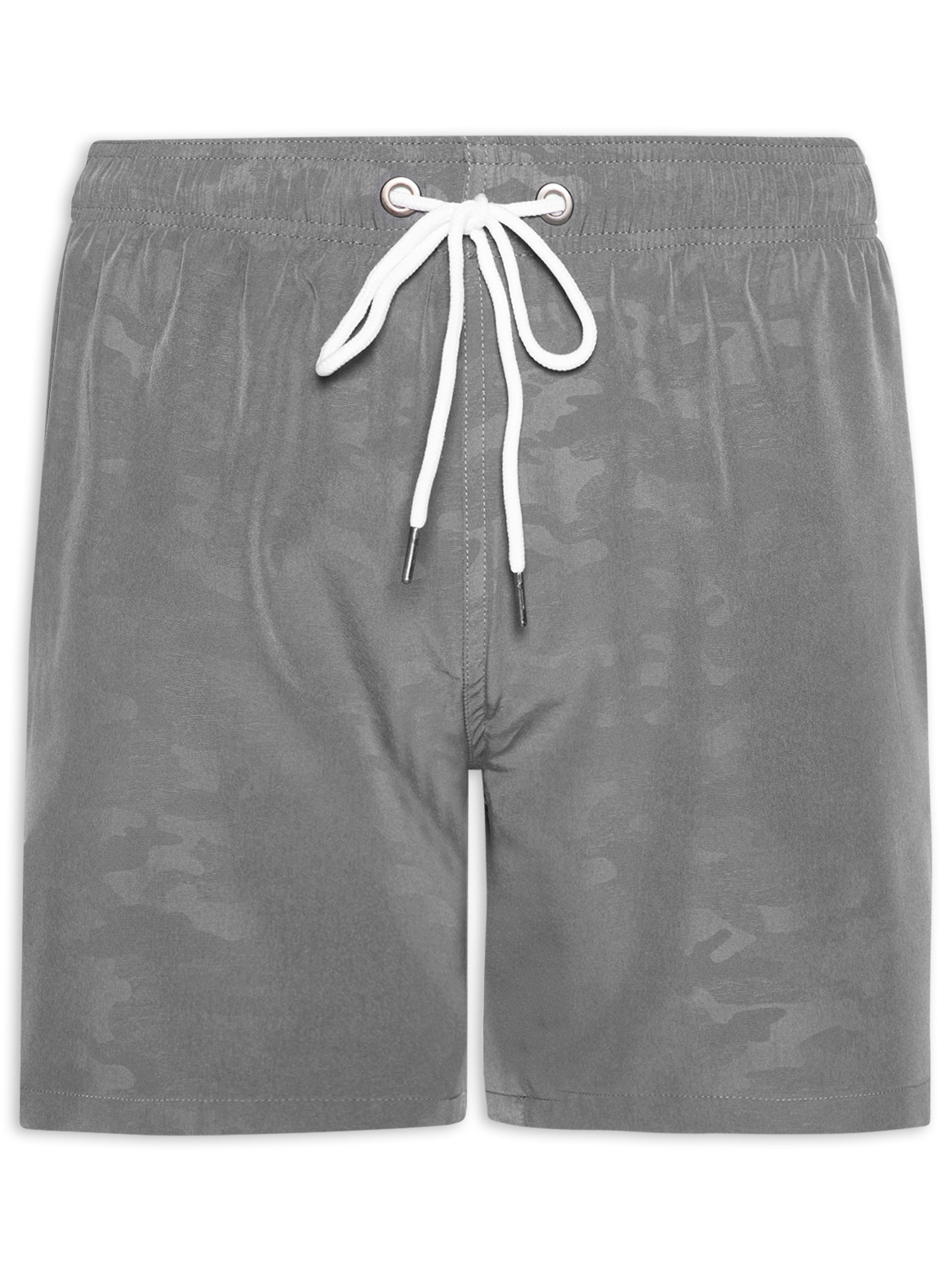 Short Masculino Beachwear Estampado Cinza Basiq Men