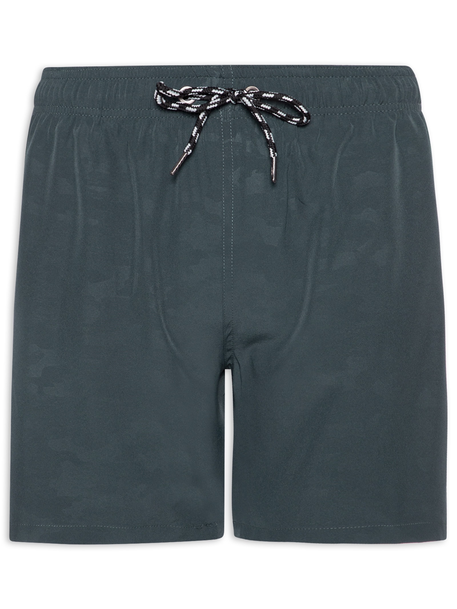 Short Masculino Beachwear Estampado Cinza Basiq Men