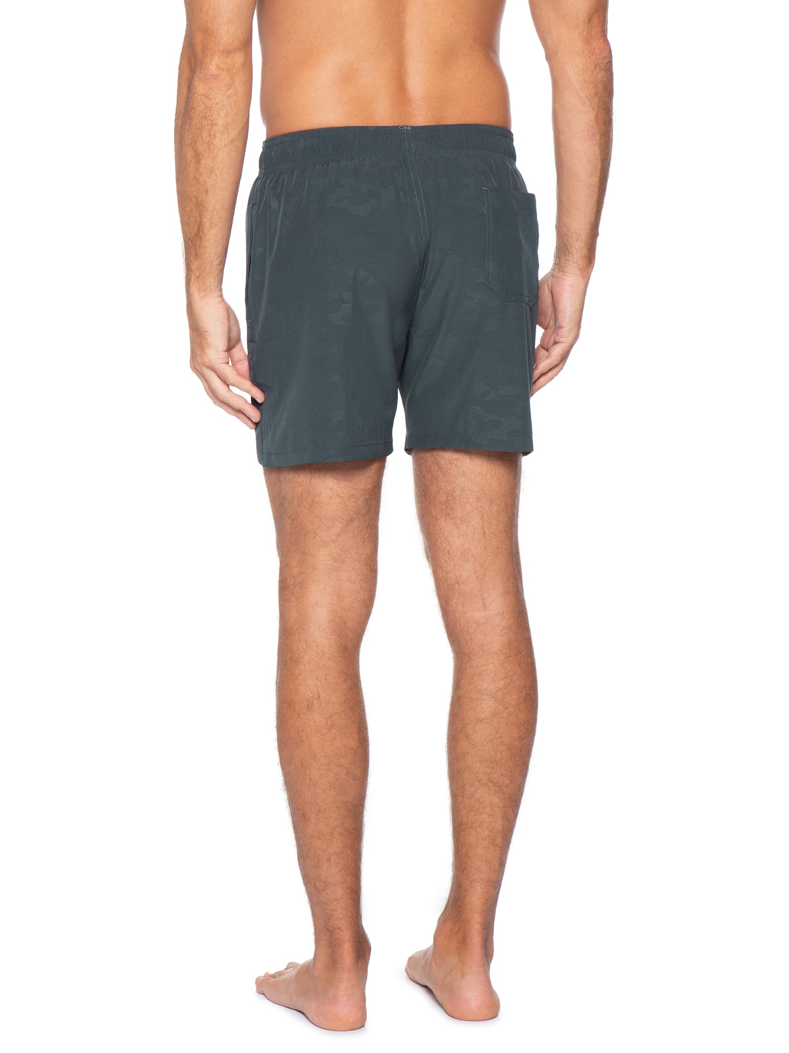 Short Masculino Beachwear Estampado Cinza Basiq Men