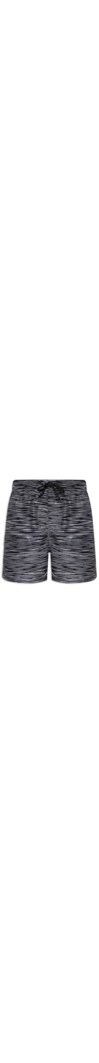 Short Masculino Beachwear Estampado - Preto