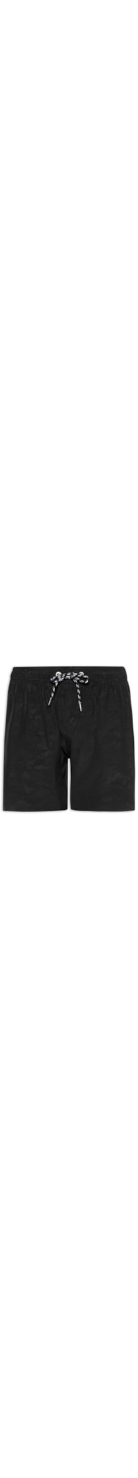 Short Masculino Beachwear Estampado - Preto