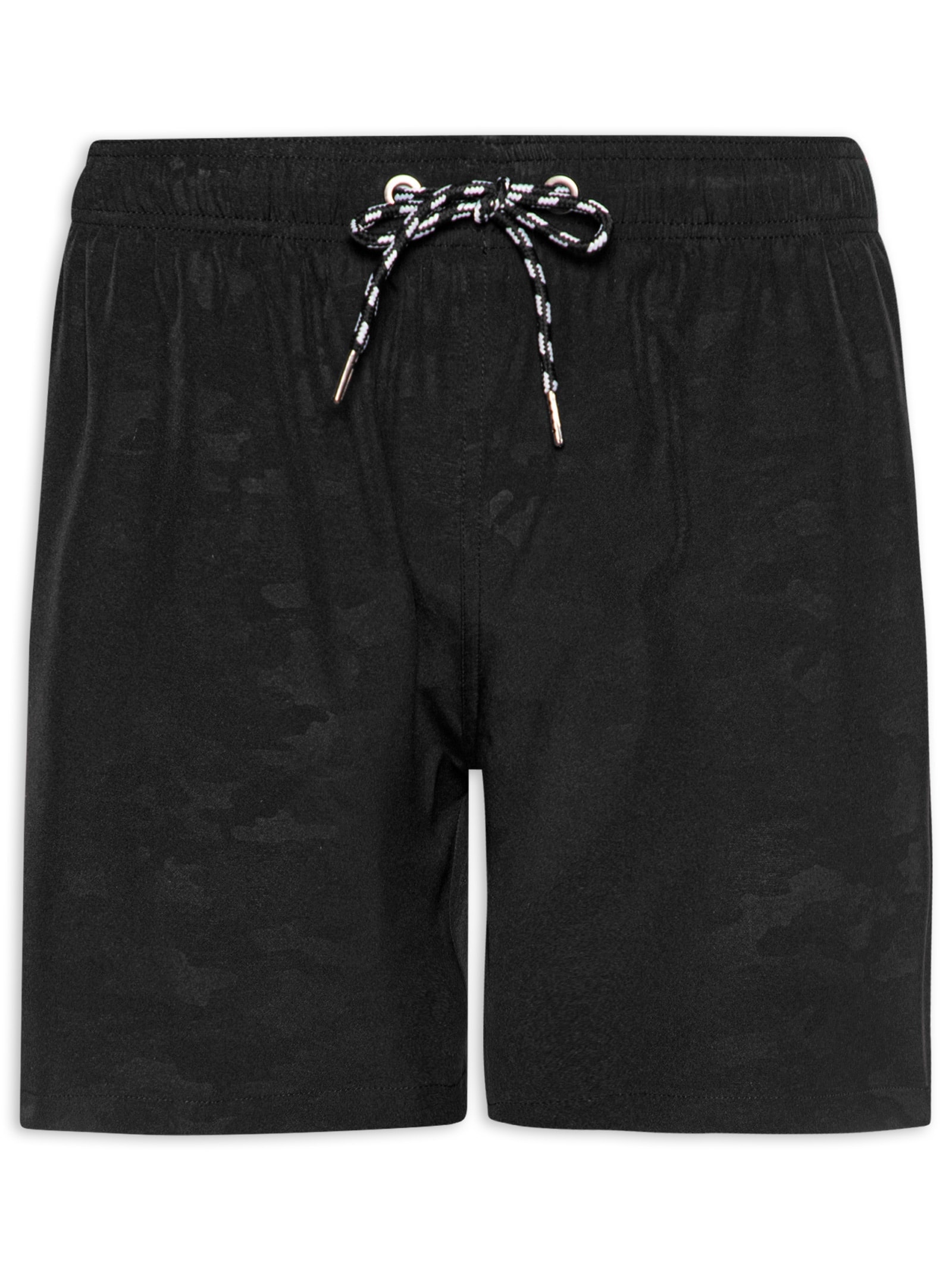 Short Masculino Beachwear Estampado Preto Basiq Men