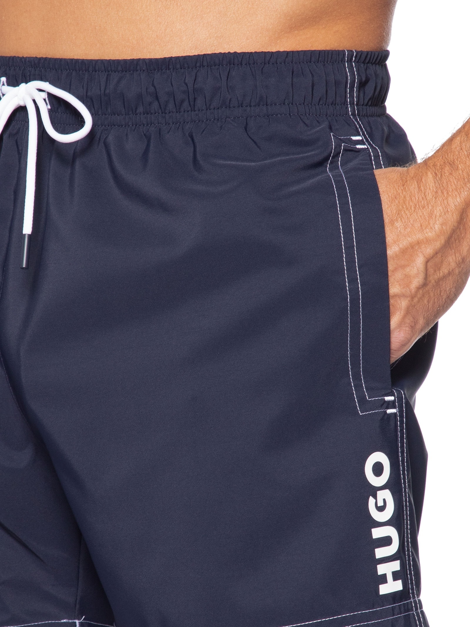 Short Masculino Beachwear Fully Lined Max Azul Hugo