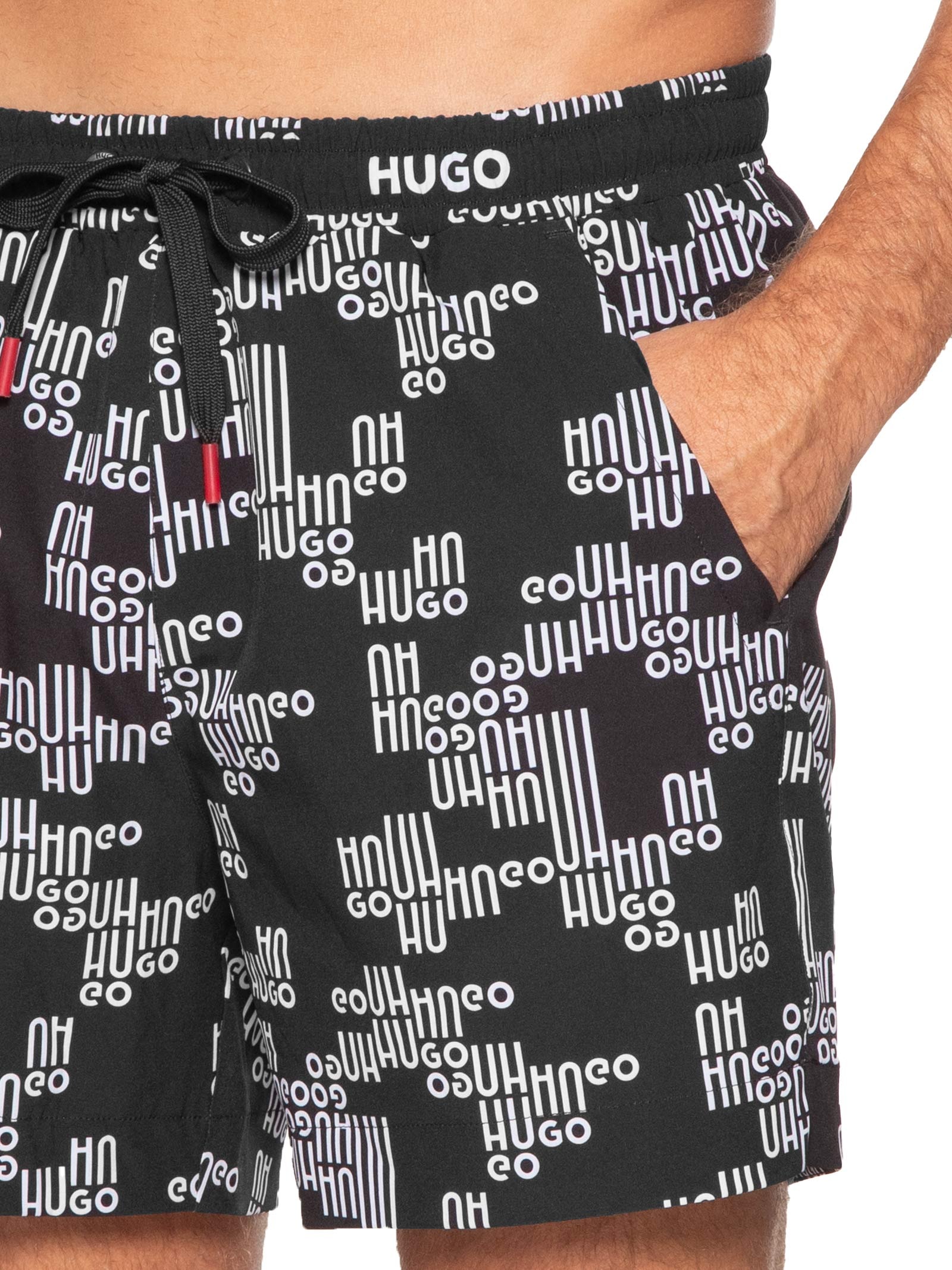 Short Masculino Beachwear Hvar Preto Hugo