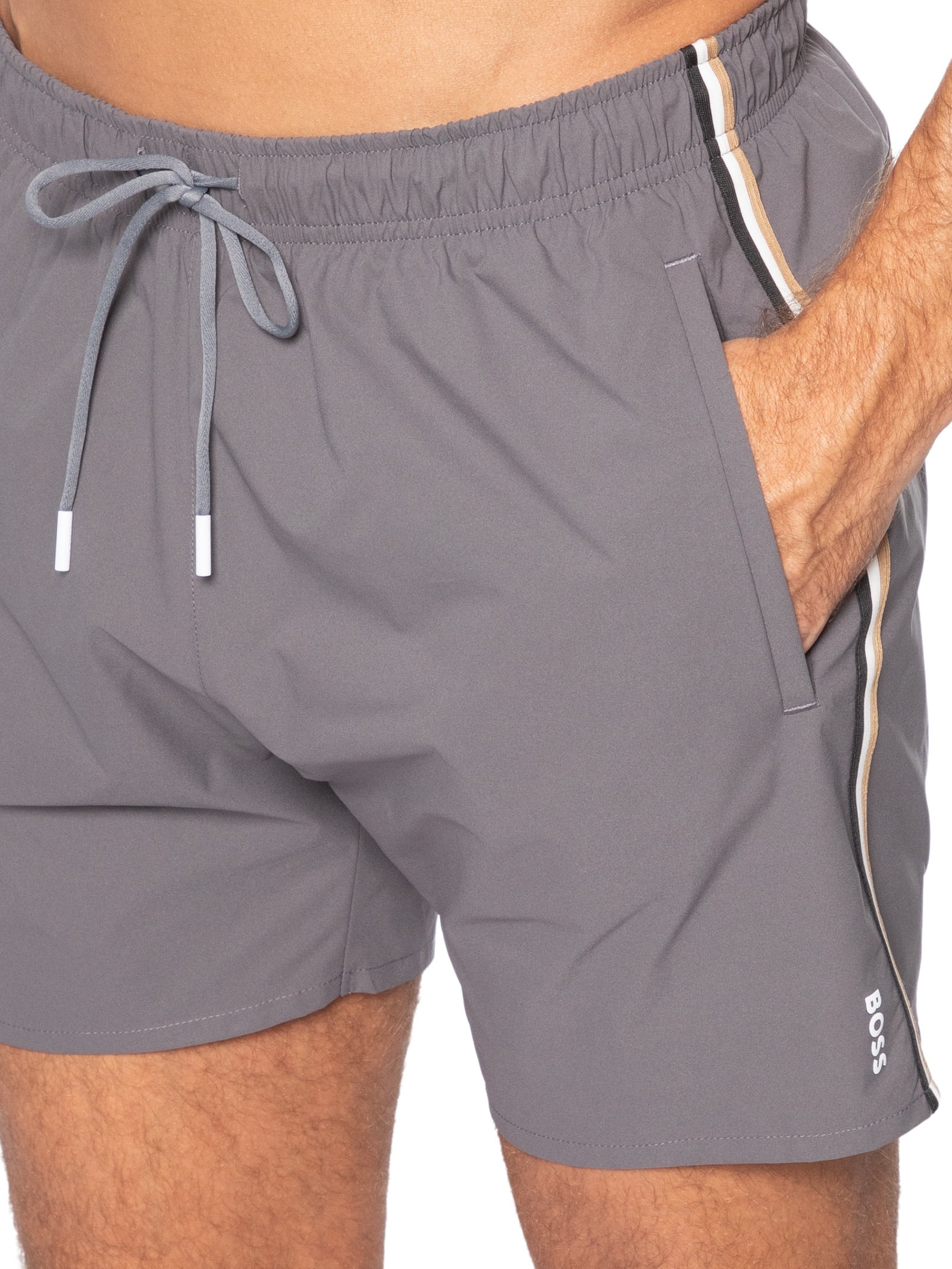 Short Masculino Beachwear Iconic Cinza Boss