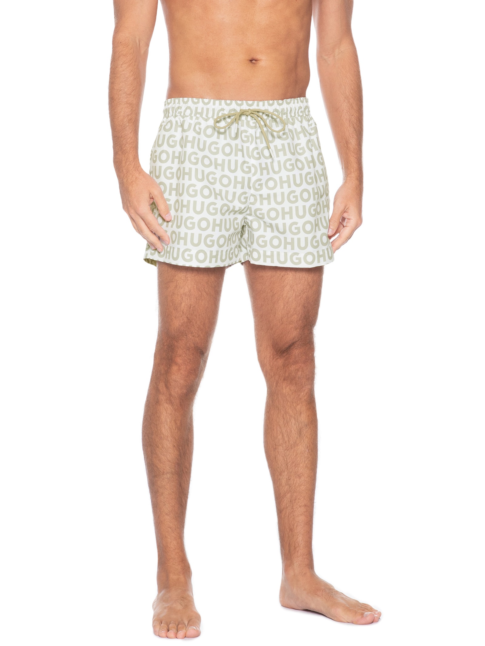 Short Masculino Beachwear Kaly Swim Off White Hugo