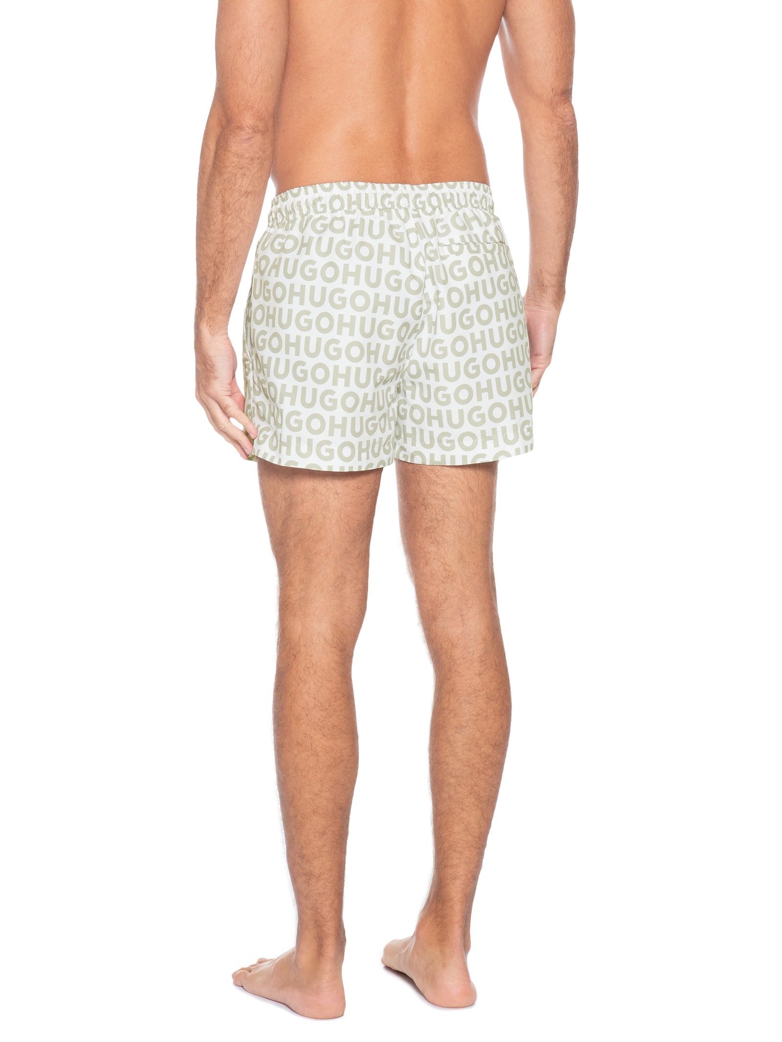 Short Masculino Beachwear Kaly Swim Off White Hugo