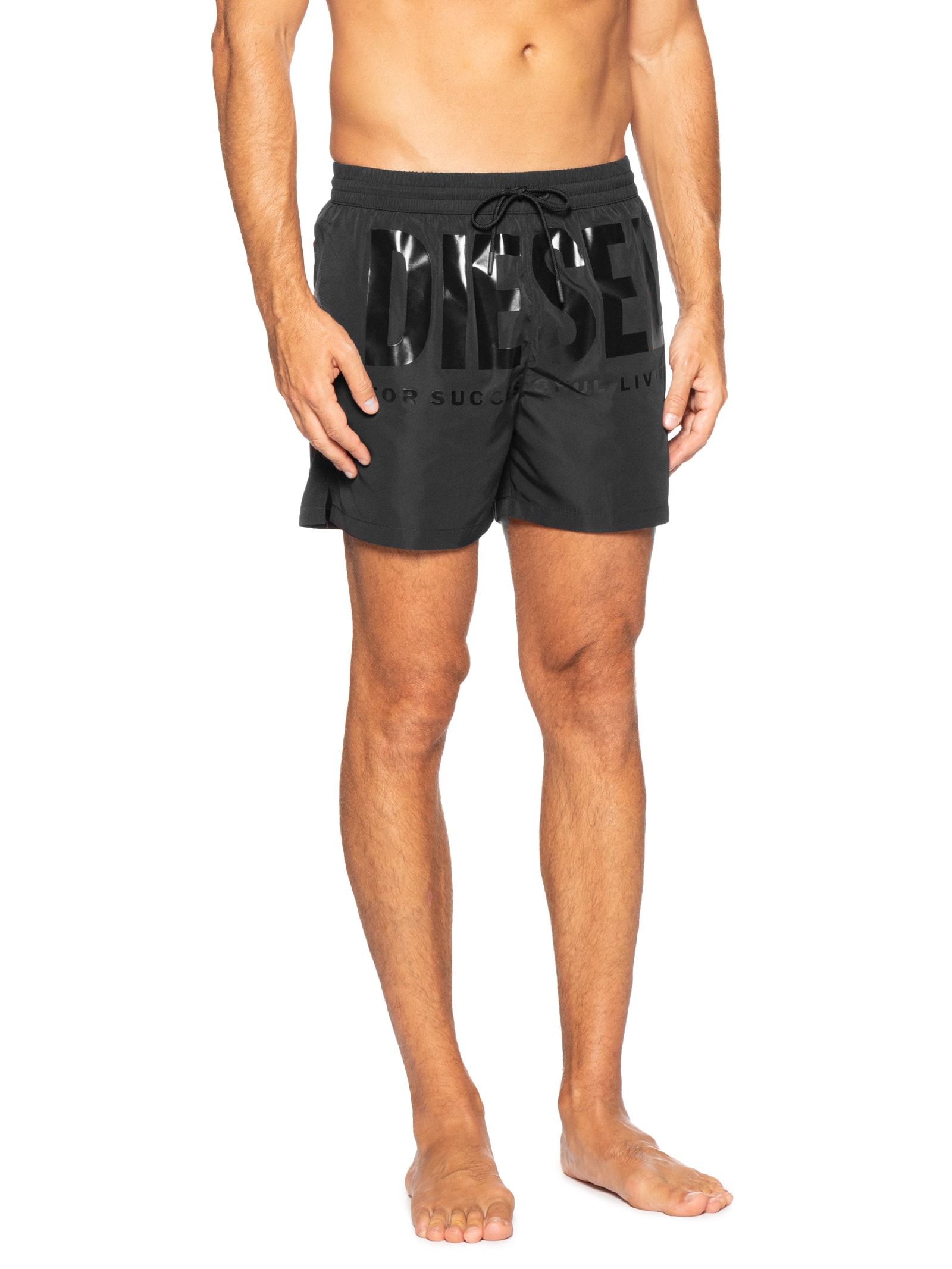 Short Masculino Beachwear Ken-37-D-Box Preto Diesel