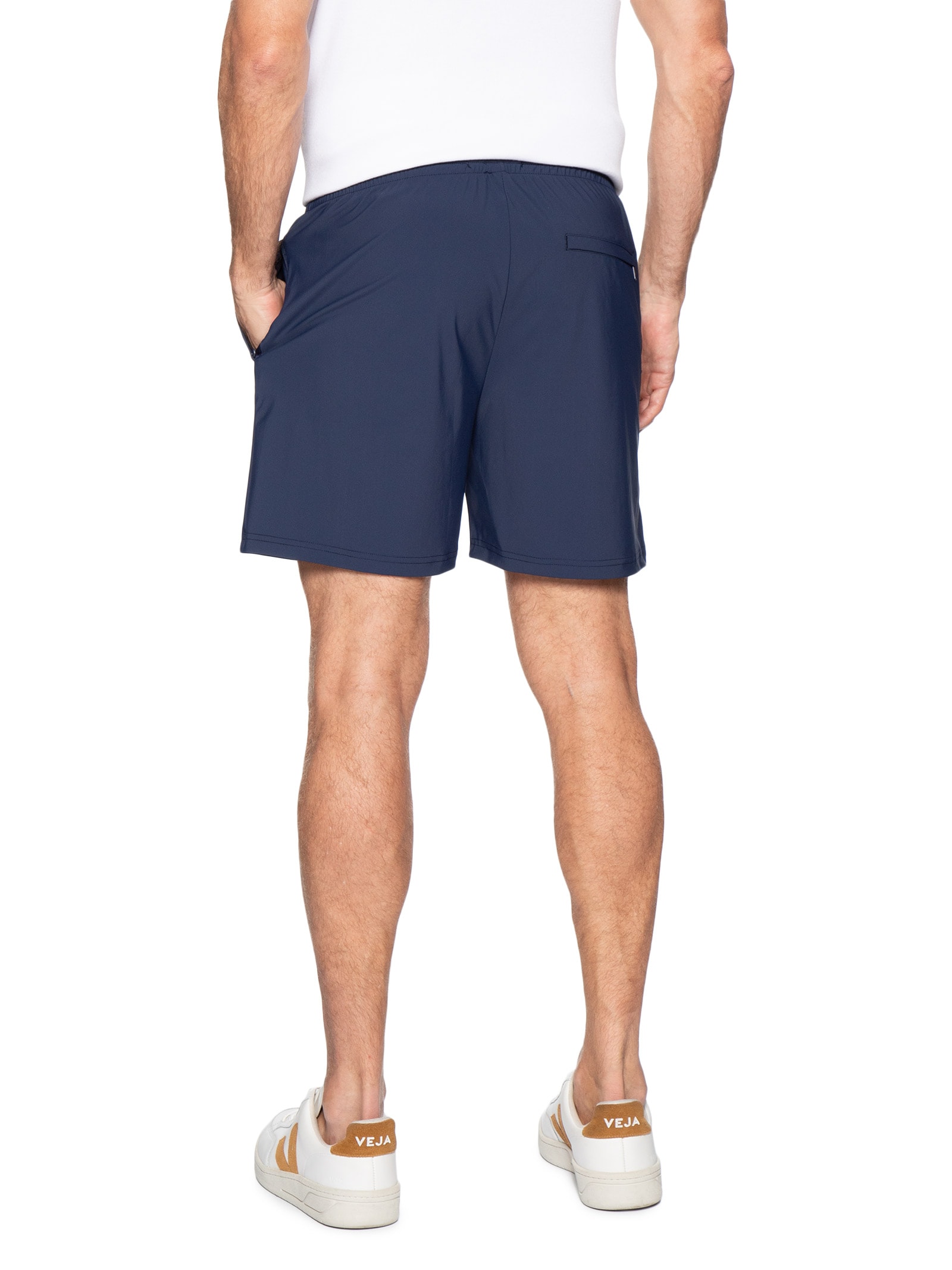Short Masculino Beachwear Liso Azul '2 Essential