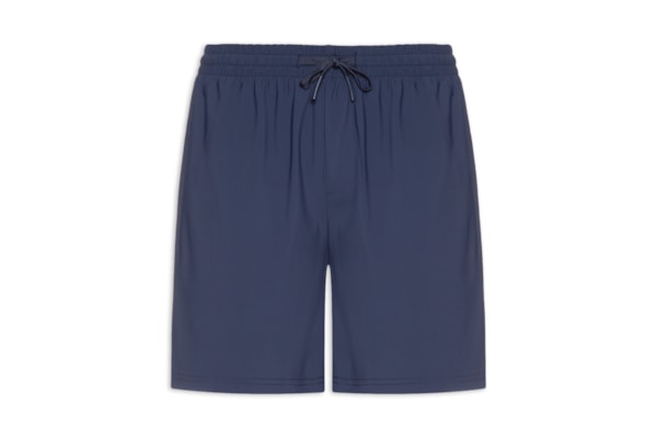 Short Masculino Beachwear Liso - Azul