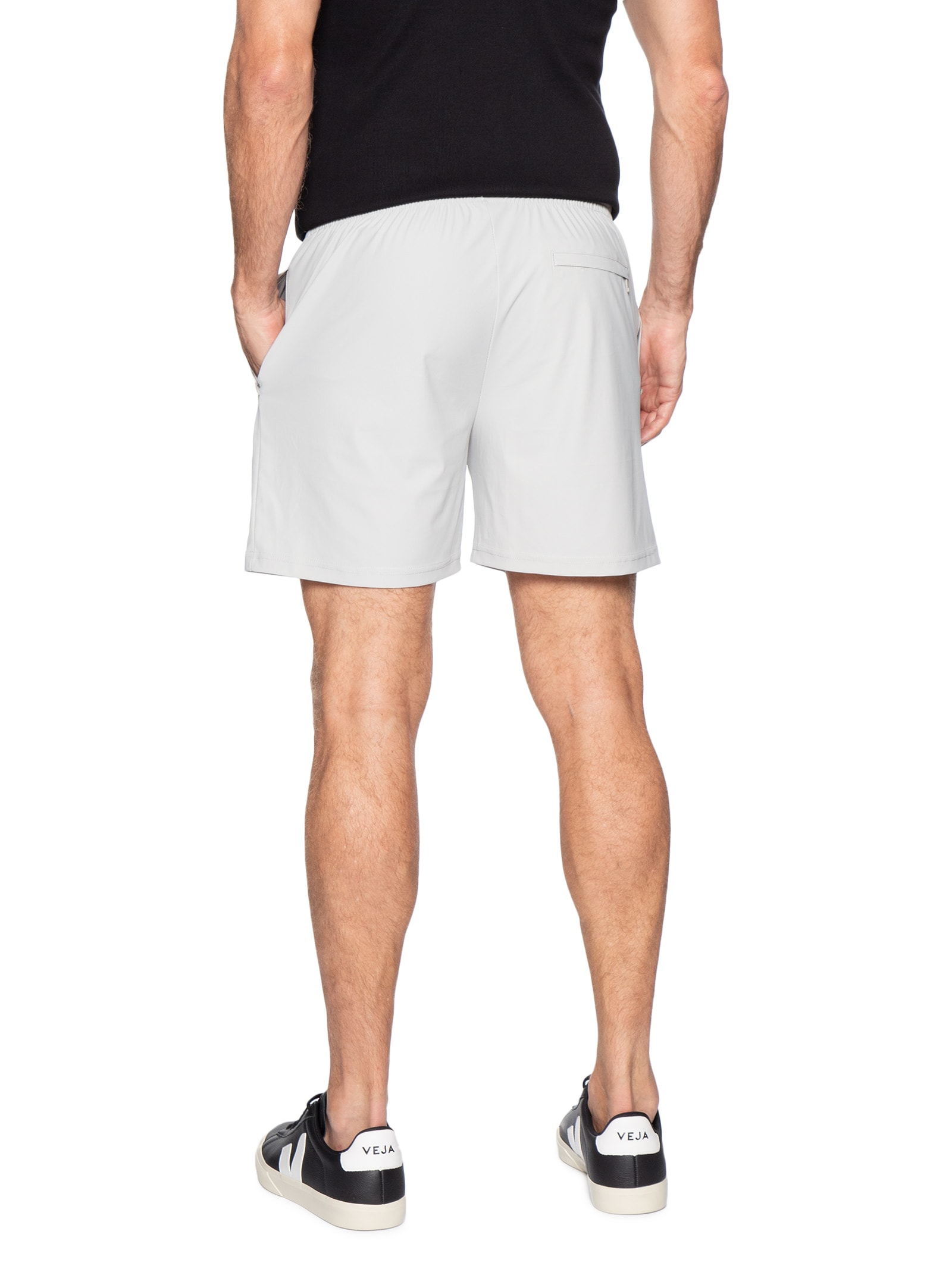 Short Masculino Beachwear Liso Cinza '2 Essential