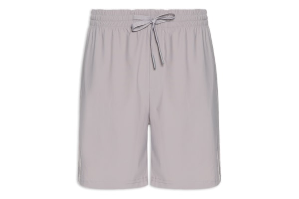 Short Masculino Beachwear Liso - Cinza