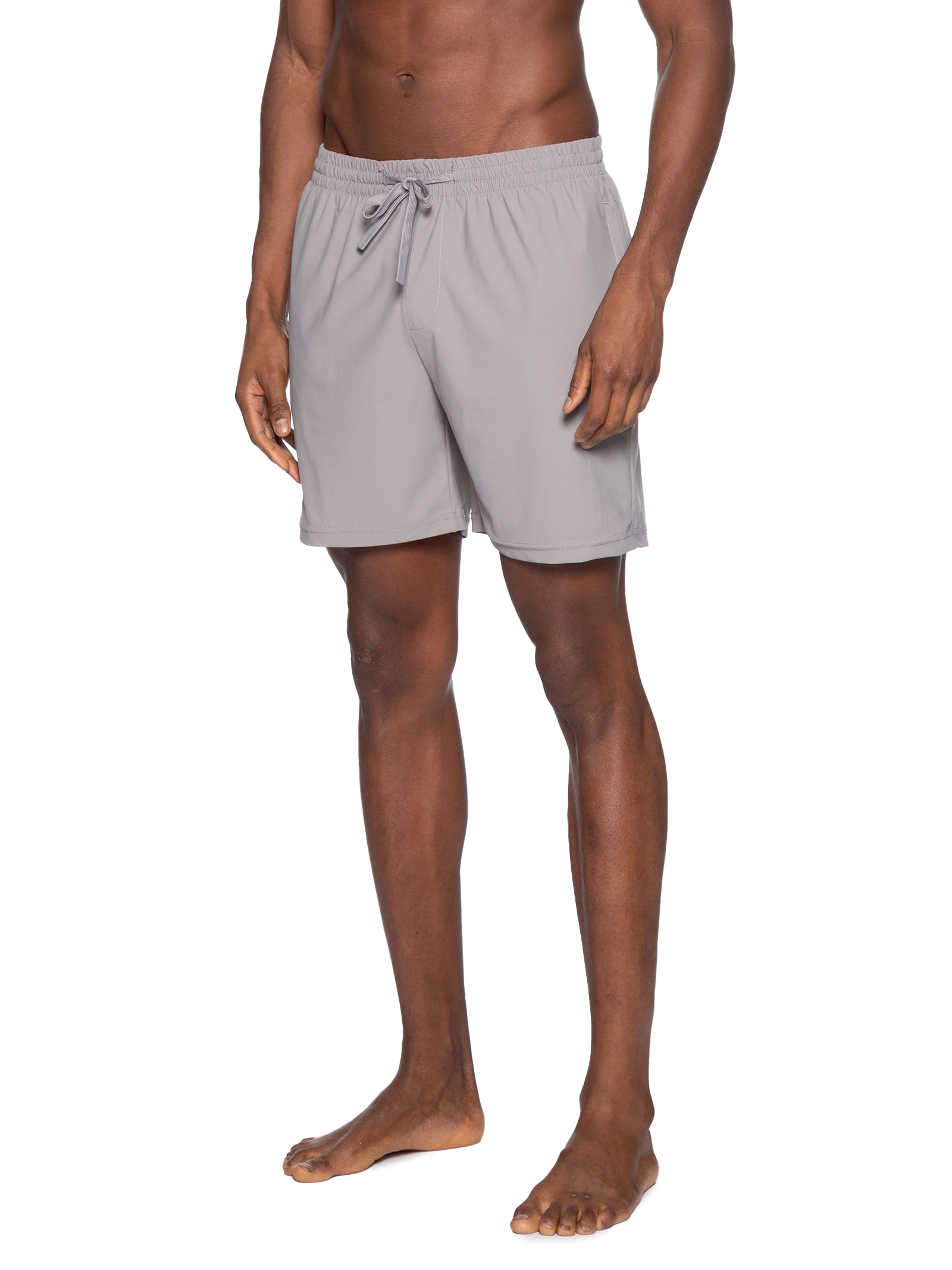 Short Masculino Beachwear Liso Cinza '2 Essential